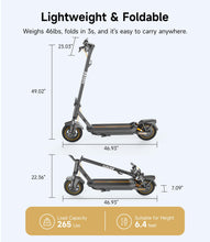 Load image into Gallery viewer, Electric-Scooter-Adults, e Scooter GT3, Fast 20 Mph, 700w 500w Motor with Suspension, Long Range 30 Miles, 10 inch Tires All Terrain