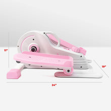 Load image into Gallery viewer, Sunny Health & Fitness Pink Fully Assembled Magnetic Under Desk Elliptical Peddler