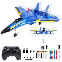 Load image into Gallery viewer, RC Airplane,2.4GHz 2 Channel Remote Control Plane with Gyro Night Lights and 2 Batteries, Easy to Fly