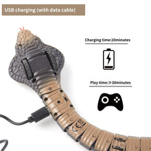 Load image into Gallery viewer, Remote Control Snakes Realistic Rc Snake Prank Cobra Rechargeable Smart Sensing Cat Toy with Infrared Controller Snake Toys, Prank Gifts