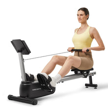Load image into Gallery viewer, KINGSMITH Magnetic Rowing Machines for Home - Silvery Black