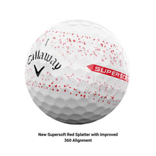 Load image into Gallery viewer, Callaway Golf Supersoft Golf Balls (2023, Red Splatter)