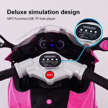 Load image into Gallery viewer, Ride on Motorcycle for Kids, 3 Twinkling Wheels Electric Ride on Toy,12 V Kids Motorcycle (Pink)