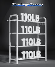 Load image into Gallery viewer, Ansionsol 4-Tier Adjustable Dumbbell Rack- White(Rack Only)