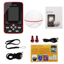 Load image into Gallery viewer, Keenso Wireless Sonar Fish Finder, Portable Handheld Depth Finder with 2.6 Inch Color Screen, 125KHz Smart Ultrasonic Technology for Kayak Boat Fishing (125KHz F13)