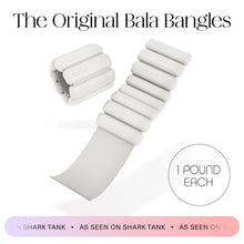 Load image into Gallery viewer, Bala Bangles Wrist & Ankle Weights for Women & Men - 1 lb Adjustable Weighted Bands -Bone