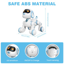 Load image into Gallery viewer, Robot Dog, Remote Control Dog Robot for Kids with Head Touch Sensing and Music Function, Programmable Interactive Funny Toy