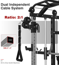 Load image into Gallery viewer, DONOW Smith Machine with Weight Stacks, Multi Function Home Gym System -C DN-DS938A+WB+240lbs