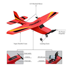 Load image into Gallery viewer, RC Plane Ready to Fly, 2.4GHz Remote Control Airplane, Easy to Fly RC Glider for Kids