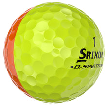 Load image into Gallery viewer, Srixon Q-Star Tour 6 Divide Golf Balls, Yellow/Orange