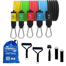 Load image into Gallery viewer, Bodylastics Basic Series Resistance Band Set-Resistance Bands (3-190 Lbs Set Assorted)