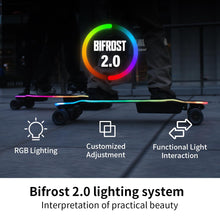 Load image into Gallery viewer, Electric Skateboard Longboard with Remote, Build in Light System, Top Speed of 31 Mph, 25miles Range