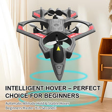 Load image into Gallery viewer, RGIMF RC Planes with Light, Remote Control Airplanes, RC Airplane Fighter Jet (Grey - Plastic)