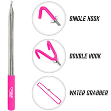 Load image into Gallery viewer, Rogue Iron Sports Disc Golf Retriever Pole Telescoping Disc Golf Accessories Grabber 16 inches to 16ft (Pink, 1, Inches, 1, Inches, 1, Inches, 16, Inches, 1, Inches)