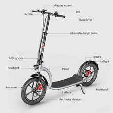 Load image into Gallery viewer, Electric Scooter - Electric Scooter for Adults - 16" Pneumatic Tires - 31 Miles Long Range & 23Mph Folding Commuter Electric Scooter