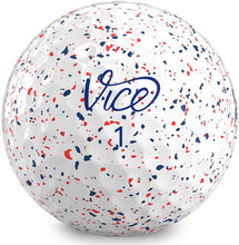 Load image into Gallery viewer, Vice Pro Drip Version Golf Balls (Red/Blue Drip)