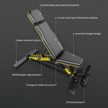 Load image into Gallery viewer, DONIUZ Heavy Duty Bench Adjustable Workout Bench Press Set for Home Gym Strength Training, Multi-Functional Roman Chair with Headrest, Max Load 1200 (DZ-025)