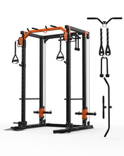 Load image into Gallery viewer, Power Cage for Home Gym, 2000LBS Power Rack with Cable Crossover and Dual Independent Pulley System, Squat Rack with LAT Pull Down System, Workout Cage for for Full Body Training