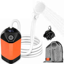 Load image into Gallery viewer, B013 Portable Shower Pump for Camping – 7800mAh Long-Lasting & Quiet Outdoor Shower with LED Display, IPX8 Waterproof Outdoor Shower for Pet Bath, Car Wash & RV