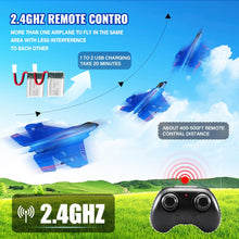 Load image into Gallery viewer, F-22 Raptor Fighter RC Airplane Remote Control Airplane Toys 2.4 GHZ Smart 6-axis Gyro
