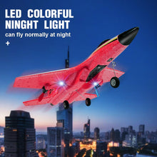 Load image into Gallery viewer, RC Airplane,2.4GHz 2 Channel Remote Control Plane with Gyro Night Lights and 2 Batteries, Easy to Fly for Adults, Beginners and Kids Toy