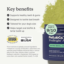Load image into Gallery viewer, PetLab Co. ProBright Advanced Dental Powder - Dog Breath Freshener - Teeth Cleaning Made Easy – Targets Tartar & Bad Breath - Packaging May Vary - Formulated for Extra Small Dogs