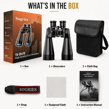 Load image into Gallery viewer, Sogries 15-35x70mm High Powered Binoculars for Adults Star Gazing Astronomy