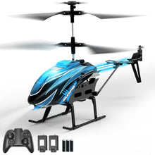 Load image into Gallery viewer, Remote Control Helicopter Toy for Kids with 26 Mins Flight(2 Batteries), 8 Light Modes, Easy Control