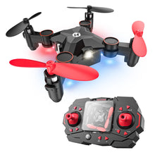 Load image into Gallery viewer, Foldable Mini Nano RC Drone for Kids Gift Portable Pocket Quadcopter with Altitude Hold 3D Flips and Headless Mode Easy to Fly for Beginners