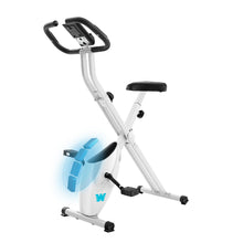 Load image into Gallery viewer, BARWING Folding Exercise Bike Stationary Bikes for Home,3 in 1Exercise Bikes X3-White)