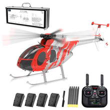 Load image into Gallery viewer, rcxperts YU Xiang F119S MD500 Remote Control Helicopter, 1/16 2.4G 9CH 250-Class 6-Axis Gyro Military RC Helicopter