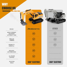 Load image into Gallery viewer, Remote Control Excavator Toys for Boys, RC Excavator Toy