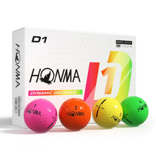 Load image into Gallery viewer, Honma D1 Distance Golf Balls, Mix Color, 1 Dozen