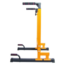 Load image into Gallery viewer, BalanceFrom Steel Frame Multi-Functional Exercise Fitness Dip Stand Station - Yellow