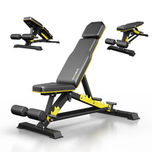 Load image into Gallery viewer, DONIUZ Heavy Duty Bench Adjustable Workout Bench Press Set for Home Gym Strength Training, Multi-Functional Roman Chair with Headrest, Max Load 1200 (DZ-025)