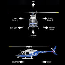 Load image into Gallery viewer, Remote Controlled Helicopter Aircraft Plane Drone RC Heli Single Rotor No Ailerons 6CH 6-Axis Gyroscope Altitude Hovering (Blue )