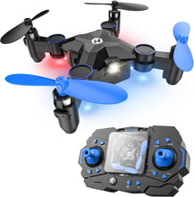 Load image into Gallery viewer, Holy Stone HS190 Foldable Mini Drone for Kids Beginners, RC Nano Quadcopter with Altitude Hold, 3D Flips, High Speeds Rotation, Headless Mode, Throw to Go, One Key Return, Great Gift Toys for Boys and Girls, Blue