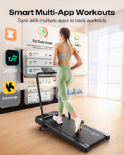 Load image into Gallery viewer, UREVO Strol 2E Smart 2-in-1 Folding Walking Pad Treadmill - Black