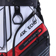 Load image into Gallery viewer, ASK ECHO T-Lock Golf Cart Bag, Quiet 14-Way Full-Length Divider (White)