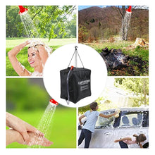 Load image into Gallery viewer, Hamwesh Solar Shower Bag, 10 Gallons 40L Solar Heating Camping Shower Kit, Portable Bag with Removable Hose On Off Switch Head for Outdoor Camping Hiking Traveling