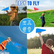 Load image into Gallery viewer, Remote Control Airplane Kit with Colored Papers, Super Easy Fly Toy for Kids DIY STEM KIT