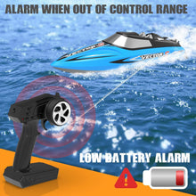 Load image into Gallery viewer, Brushless RC Boats for Adults, 30+MPH 17.7" High Speed Remote Control Boat with Rechargeable Battery (Blue)
