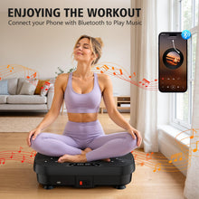 Load image into Gallery viewer, Vibration Plate Exercise Machine, Vibration Plate for Lymphatic Drainage Weight Loss, 130 Levels Vibrating Plate with Knee Pads Bluetooth, Shake Plate with 450 Lbs Capacity Full Body Workout Equipment