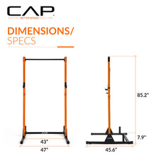 Load image into Gallery viewer, CAP Barbell Power Rack with Pull Up Bar & Attachments - Orange