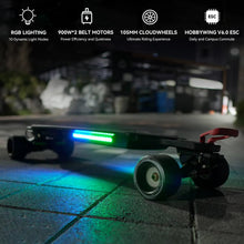Load image into Gallery viewer, Electric Skateboard Longboard with Remote, 26Mph Top Speed,31Miles Range, 4 Speed Smooth Braking