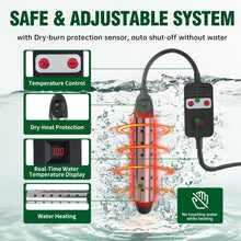 Load image into Gallery viewer, Cothb X Portable Hot Shower Kit with Pump & 1500W Immersion Water Heater