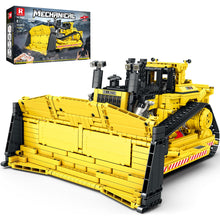 Load image into Gallery viewer, Bulldozer Building Set, APP Remote Control Loader RC Bulldozer Construction Toy with 2.4GHz Multi-Player Mode 22001