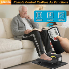 Load image into Gallery viewer, Under Desk Elliptical Machine, Electric Elliptical Exerciser for Senior, Quiet & Small Electric Seated Pedal Exerciser for Home with Monitor, Remote Control & 12 Adjustable Speeds (Black)