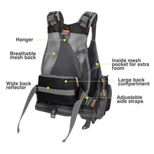 Load image into Gallery viewer, Gonex Fly Fishing Vest for Men Women, Trout, Adjustable Size, 18 Pockets