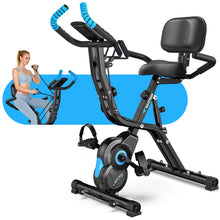 Load image into Gallery viewer, Birdfeel Foldable Exercise Bike, Multifunctional Indoor Stationary Bikes (Midnight Black)